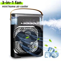 3-in-1 Portable Air Cooler, Humidifier & LED Night Light